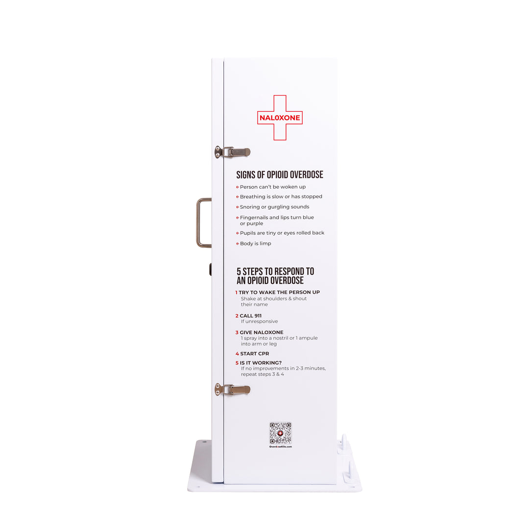 Outdoor Water Proof Naloxone Distribution Box - Holds 80 Naloxone Boxes