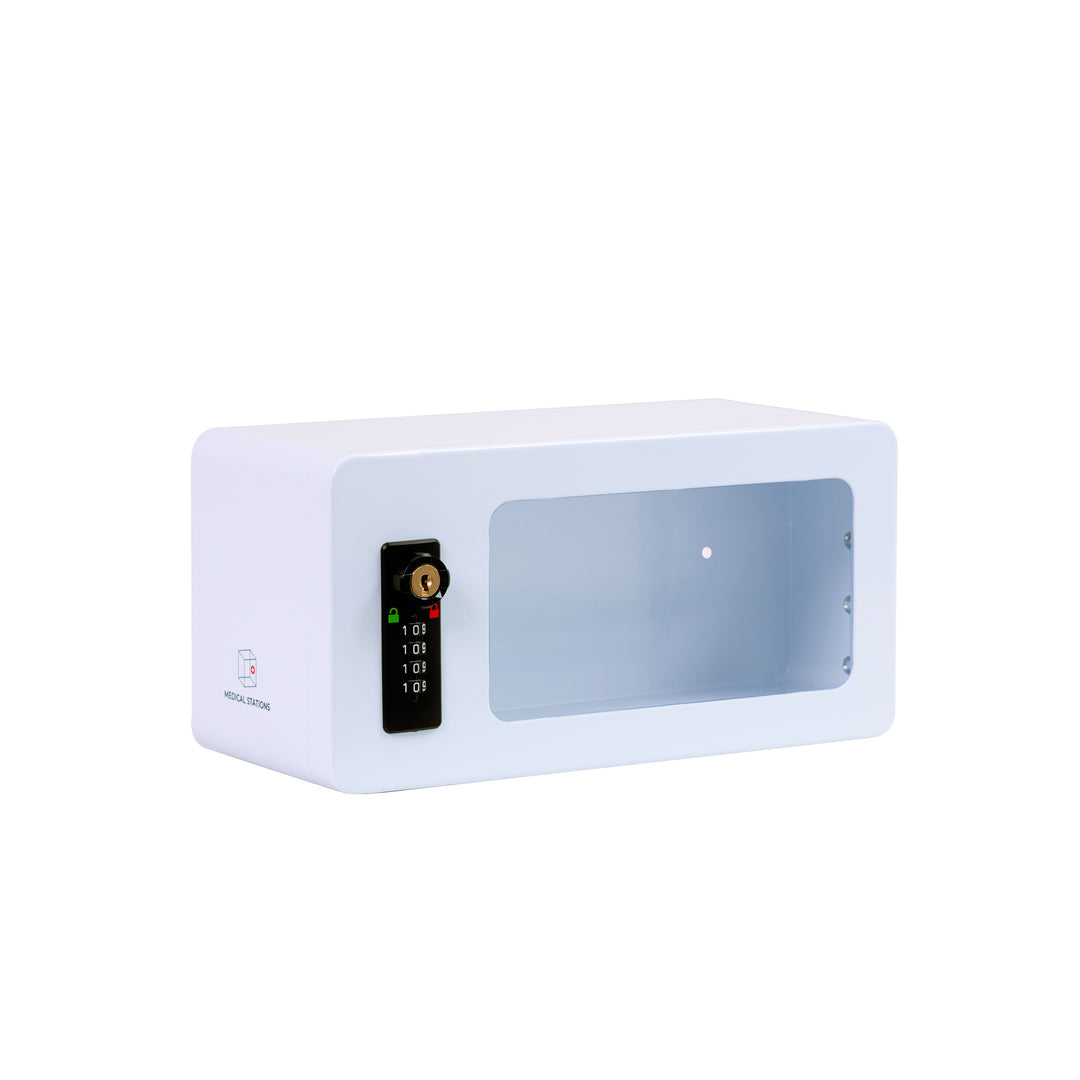 Small Medication Lock Box with Combination Keypad Lock