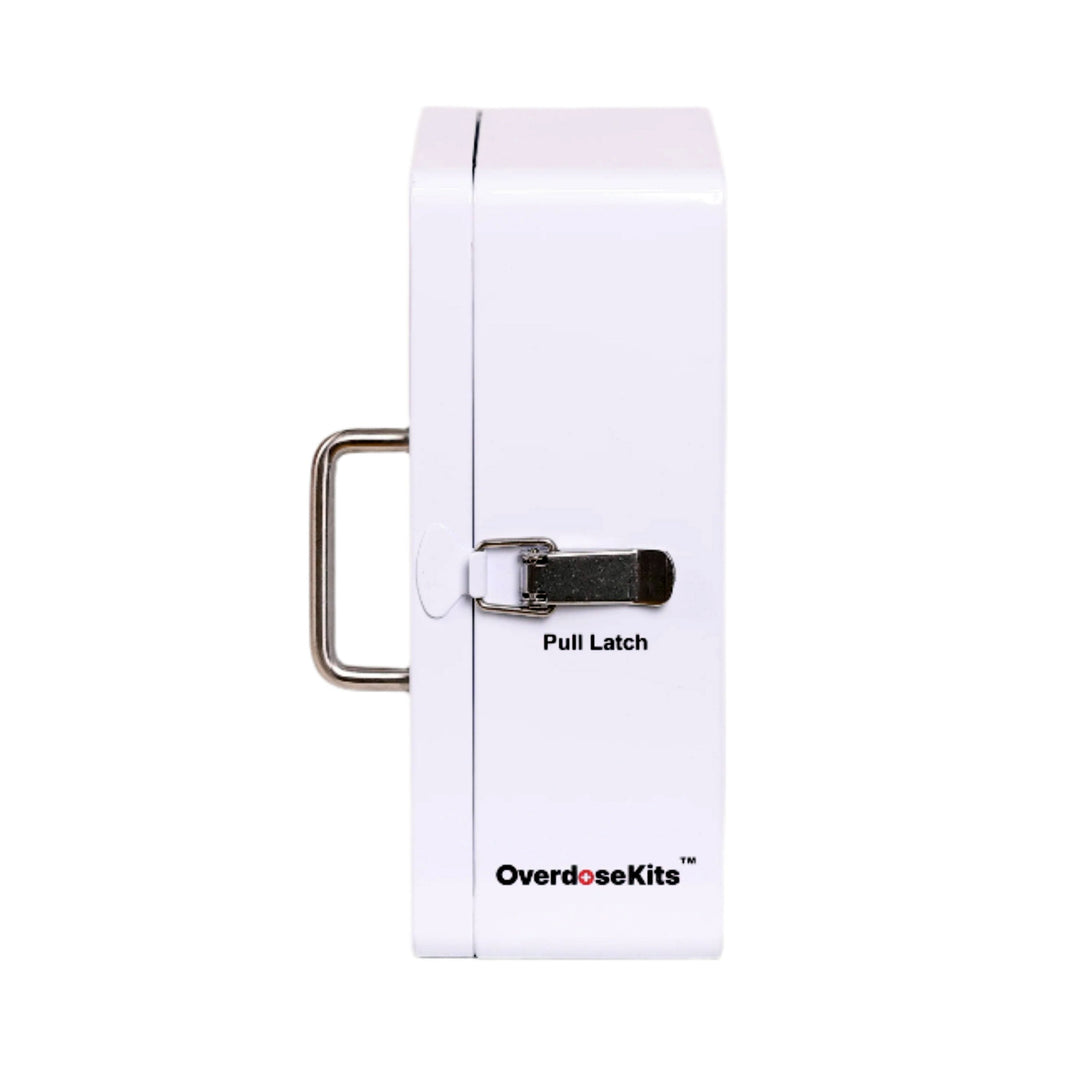 Outdoor Naloxone Emergency Kit Wall Mount Cabinet - No Alarm or Lock
