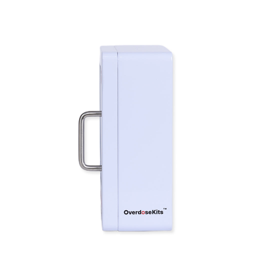 Naloxone Overdose Emergency Kit Wall Mount Cabinet Box - No Alarm or Lock