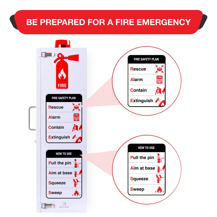 Outdoor Fire Extinguisher Wall Mount Cabinet - Available in 10 lb and 20 lb Sizes