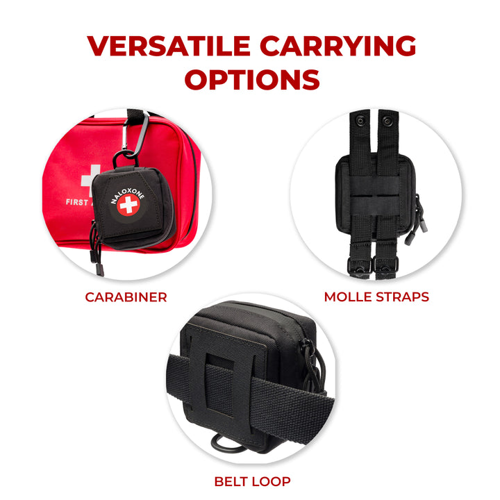 Naloxone Duty Belt Pouch + MOLLE attachment straps