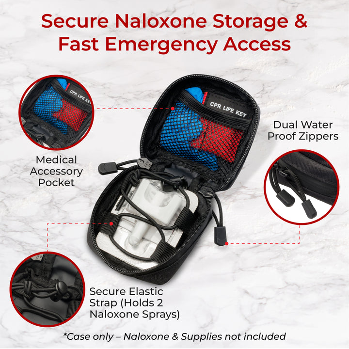 Naloxone Duty Belt Pouch + MOLLE attachment straps