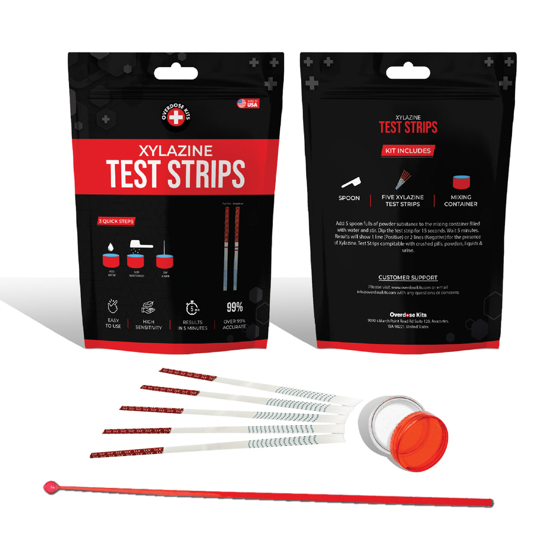 XYL Test Strip Kit - Includes Five WHPM XYL Test Strips, Mixing Container, 10mg Spoon and Instructions