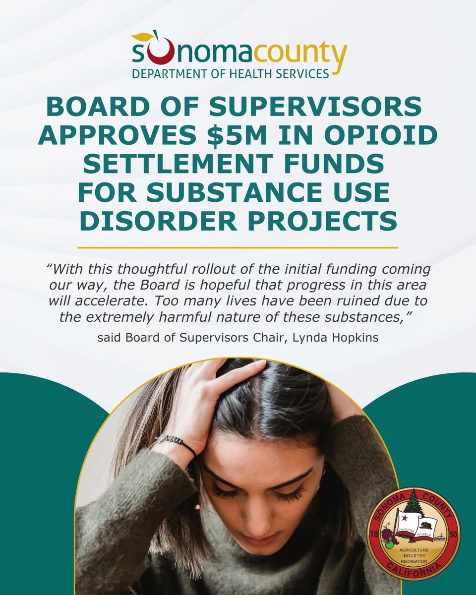 Sonoma County Invests $5 Million to Tackle the Opioid Crisis