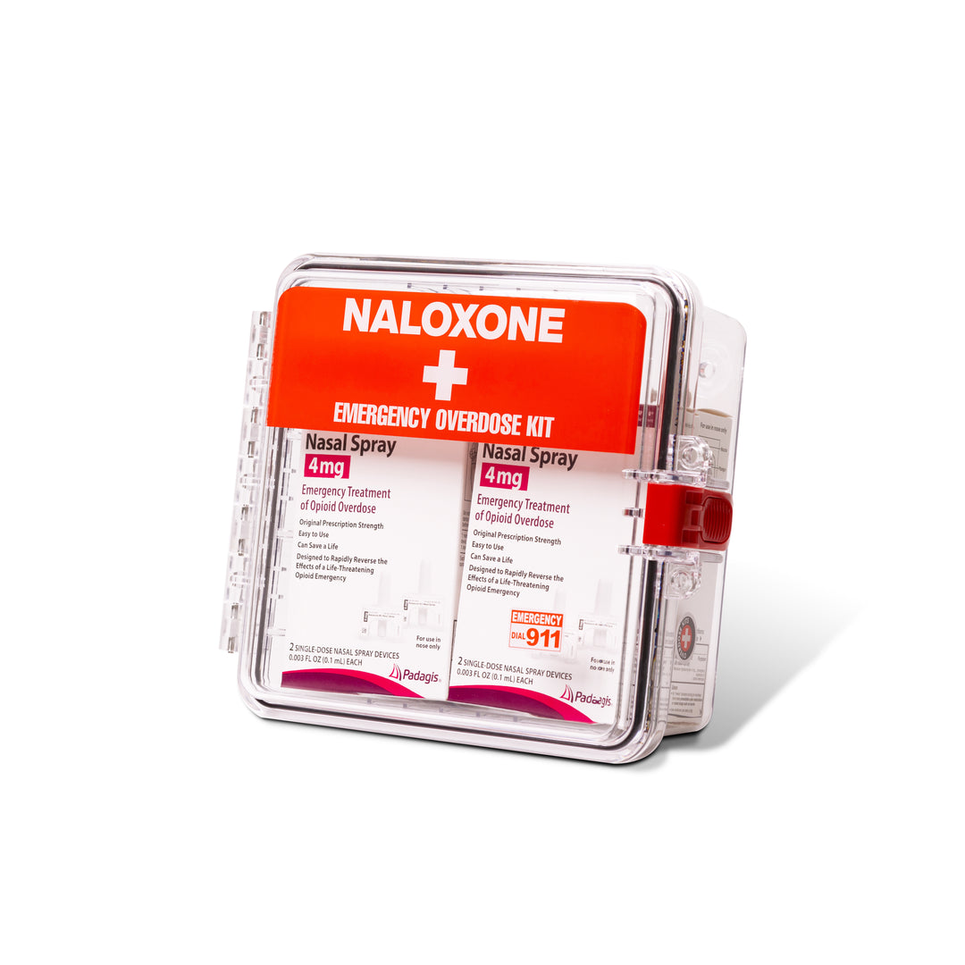 Naloxone Outdoor Clear Emergency Cabinet