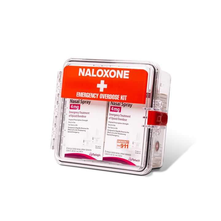 Naloxone Outdoor Clear Emergency Cabinet