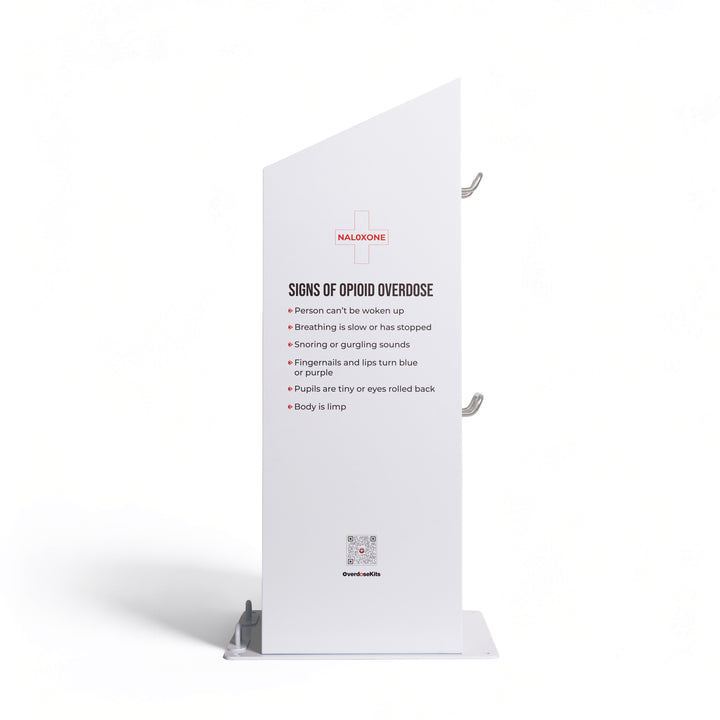 Naloxone Distribution Metal Box - Holds 100 Boxes