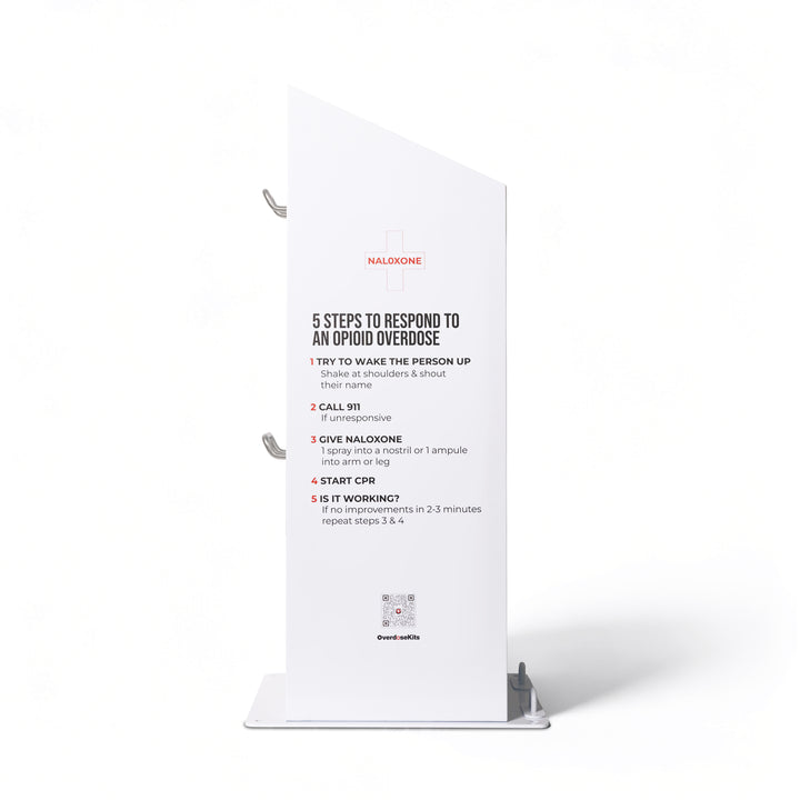 Naloxone Distribution Metal Box - Holds 100 Boxes