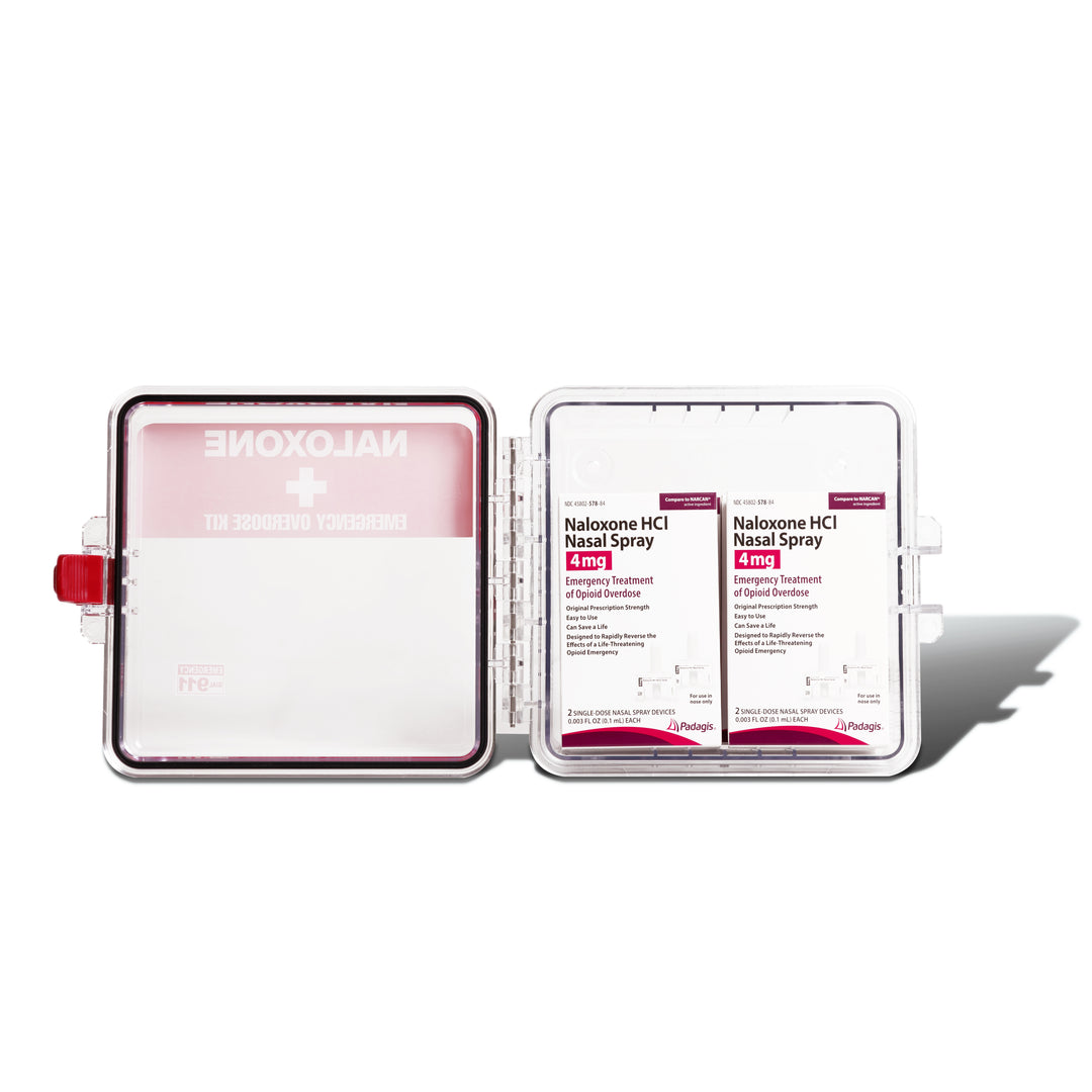 Naloxone Outdoor Clear Emergency Cabinet