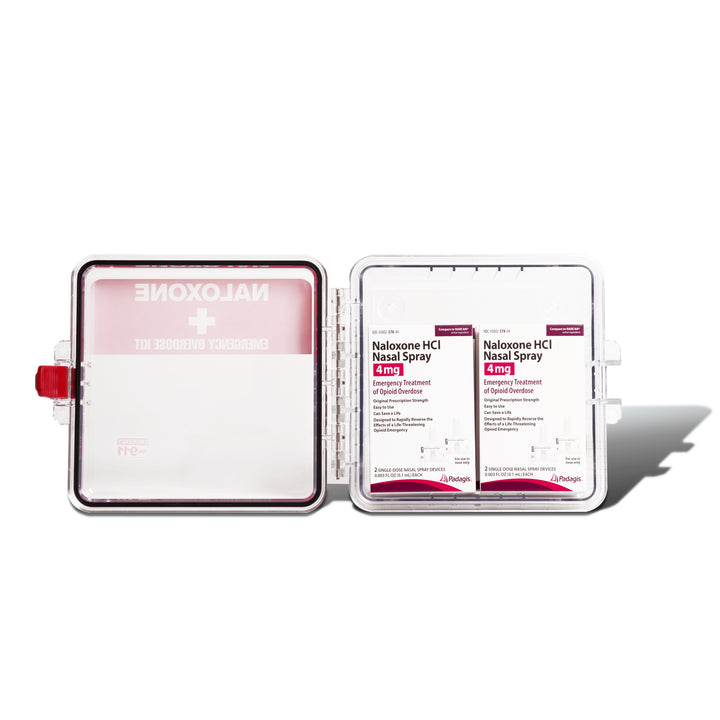 Naloxone Outdoor Clear Emergency Cabinet