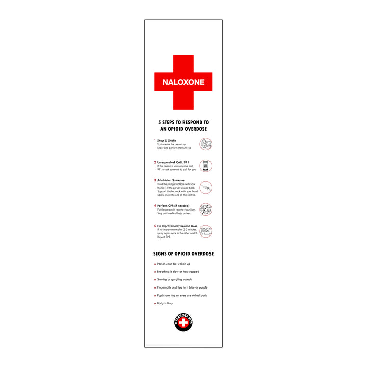 Naloxone Distribution Tabletop Stand ( Holds 24 Naloxone Boxes)