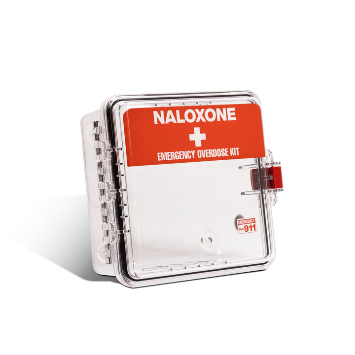 Naloxone Outdoor Clear Emergency Cabinet