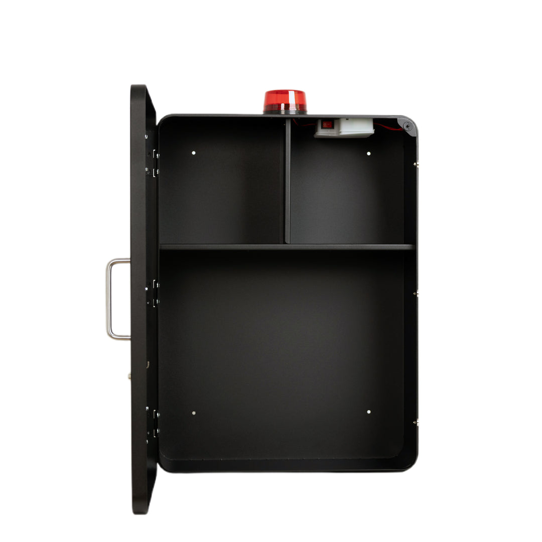 Emergency Medical Station Wall Mount Cabinet Box | Storage for AED, Naloxone, Bleeding Control & First Aid Kits