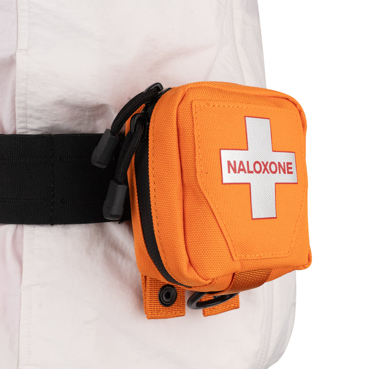 Naloxone Duty Belt Pouch + MOLLE Attachment Straps