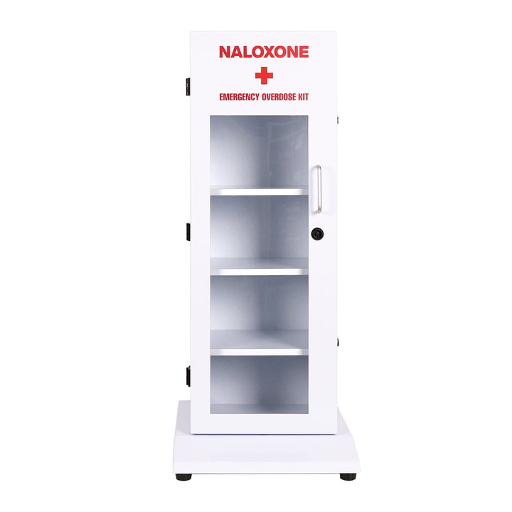 Naloxone Distribution Locker Box | 100% Waterproof for Outdoor Use | Alternative to a Naloxone Vending Machine ( Holds 80 Naloxone Boxes)