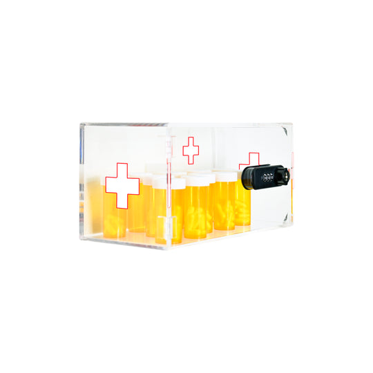Narcotic Medicine Lock Box – Wall Mount Cabinet with Keypad for Insulin ...