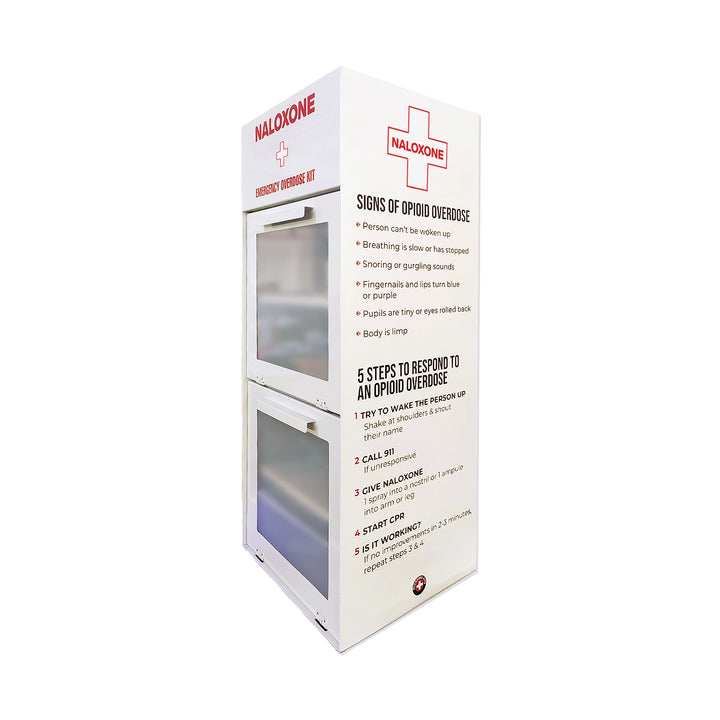 Naloxone Distribution Metal Floor Stand ( Holds 100 Naloxone Boxes)