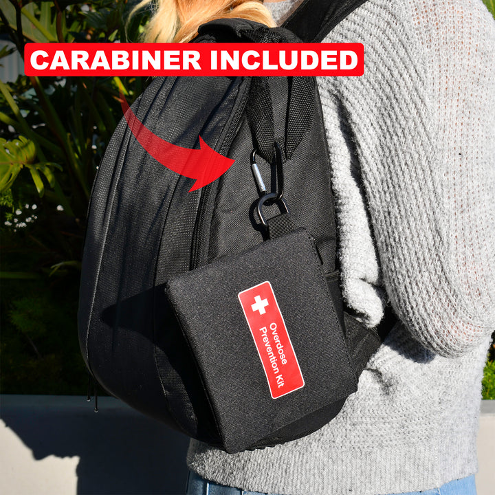 Naloxone Canvas Bag - Compact Overdose Prevention Kit Pouch (Naloxone not Included)