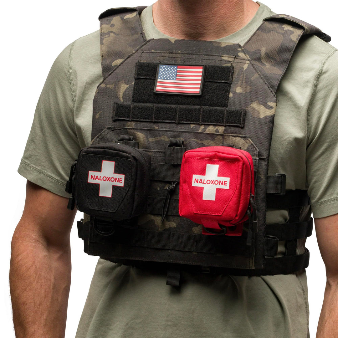 Naloxone Duty Belt Pouch + MOLLE Attachment Straps