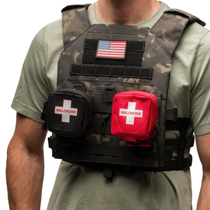 Naloxone Duty Belt Pouch + MOLLE Attachment Straps