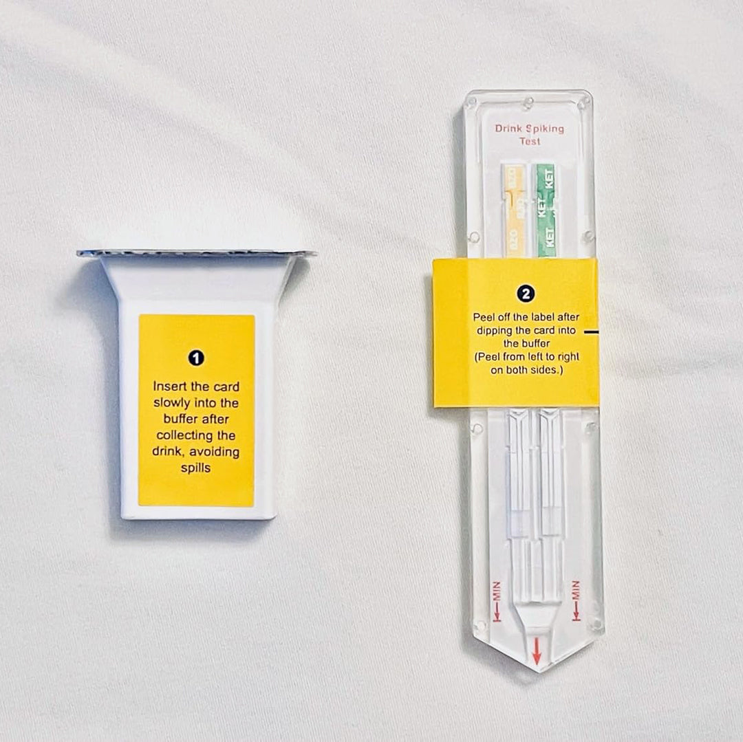 Wisebatch 3-in-1 Drink Spike Test Kit – Detects GHB, Ketamine & Benzod ...