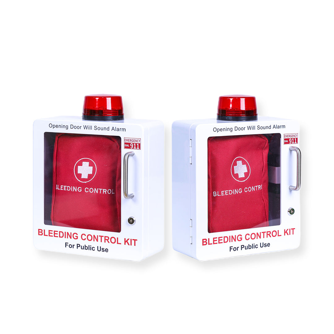 Bleeding Control Kit + Emergency Wall Cabinet