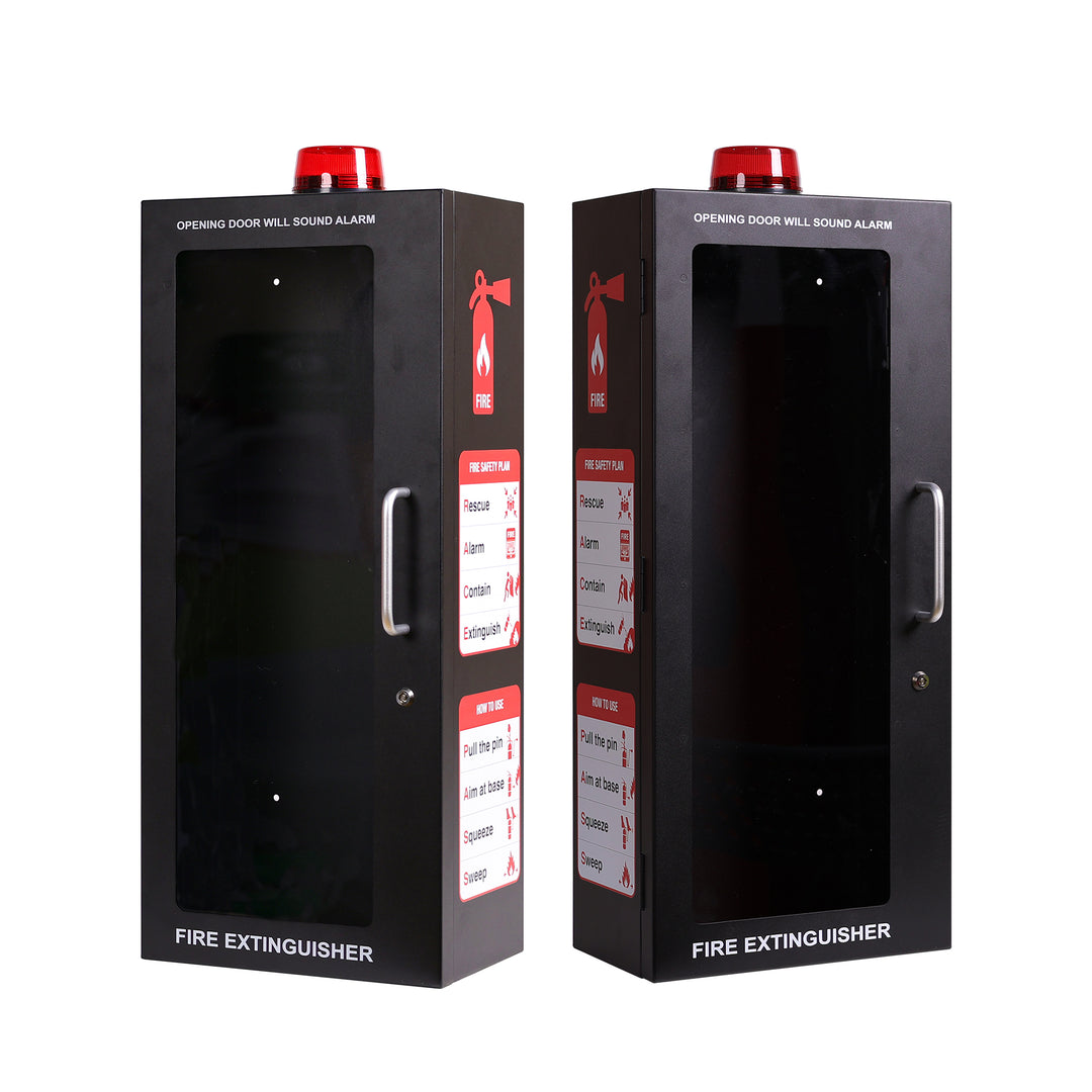 Fire Extinguisher Wall Mount Cabinet with Alarm & Lock – Available 5 lb & 10 lb Sizes