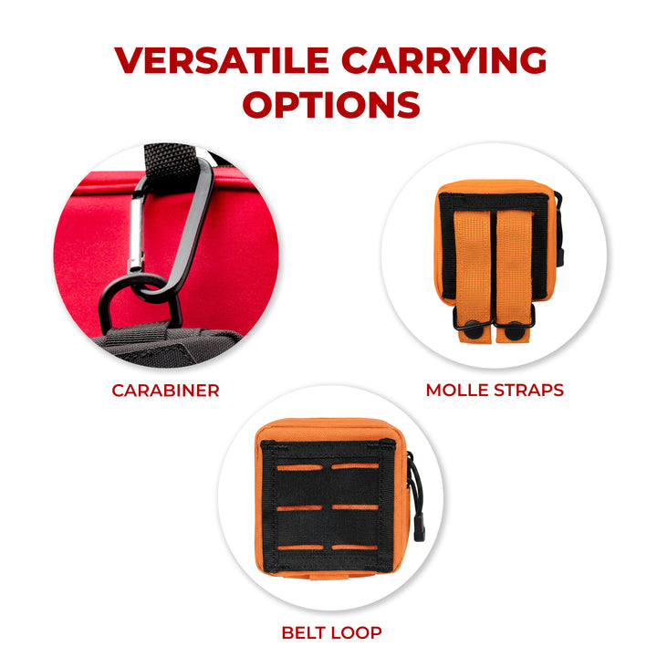 Naloxone Duty Belt Pouch + MOLLE Attachment Straps