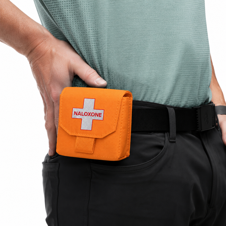 Naloxone Duty Belt Pouch Case - One-Hand Quick Access - MOLLE Compatible