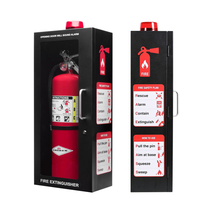 Fire Extinguisher Wall Mount Cabinet with Alarm & Lock – Available 5 lb & 10 lb Sizes
