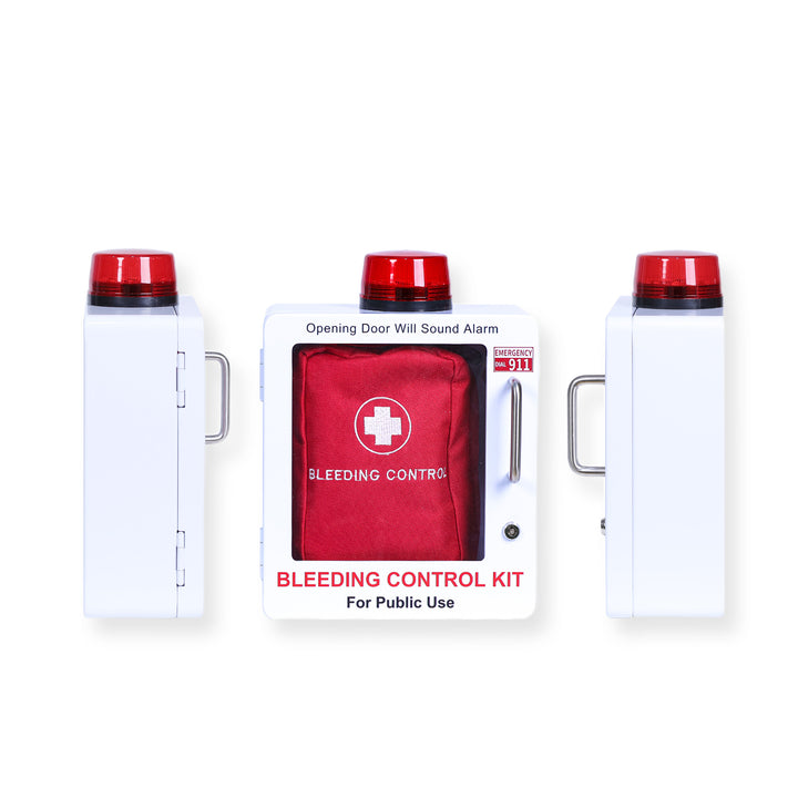 Bleeding Control Kit + Emergency Wall Cabinet - With Bleeding Kit / White-With Bleeding Kit / Black-Without Bleeding Kit / White-Without Bleeding Kit / Black -  10