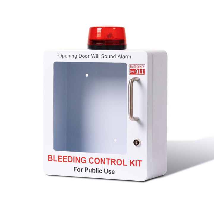 Bleeding Control Kit + Emergency Wall Cabinet - With Bleeding Kit / White-With Bleeding Kit / Black-Without Bleeding Kit / White-Without Bleeding Kit / Black -  22