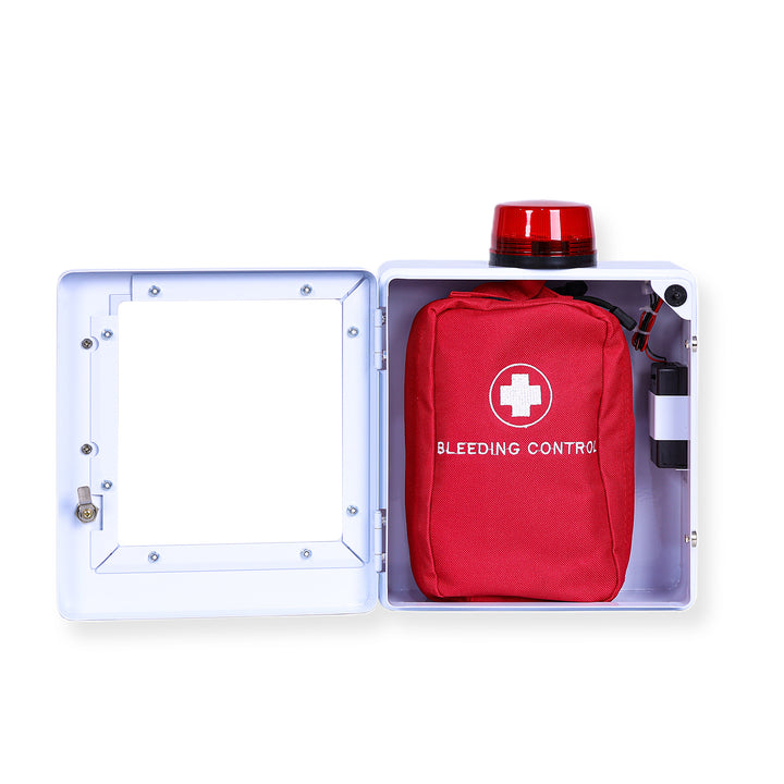 Bleeding Control Kit + Emergency Wall Cabinet - With Bleeding Kit / White-With Bleeding Kit / Black-Without Bleeding Kit / White-Without Bleeding Kit / Black -  9