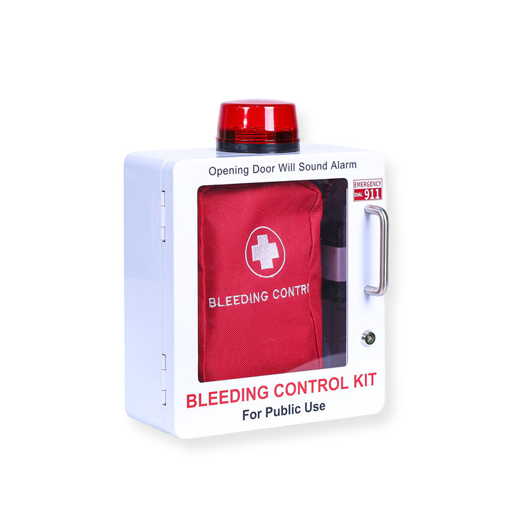 Bleeding Control Kit + Emergency Wall Cabinet - With Bleeding Kit / White-With Bleeding Kit / Black-Without Bleeding Kit / White-Without Bleeding Kit / Black -  8