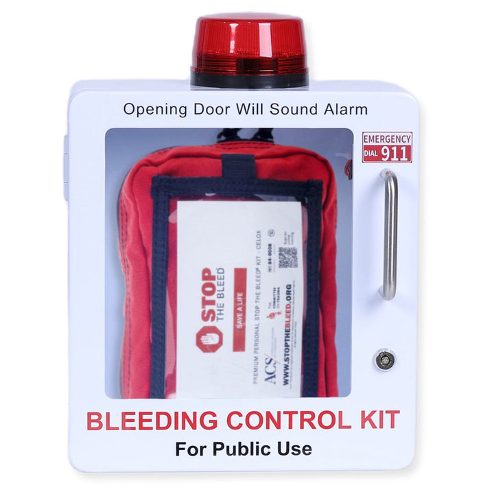 Bleeding Control Kit + Emergency Wall Cabinet - With Bleeding Kit / White-With Bleeding Kit / Black-Without Bleeding Kit / White-Without Bleeding Kit / Black -  27
