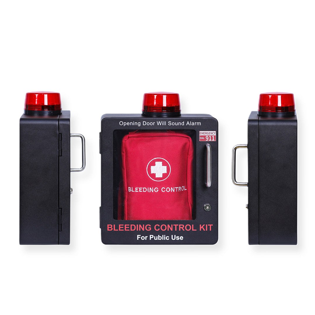 Bleeding Control Kit + Emergency Wall Cabinet - With Bleeding Kit / White-With Bleeding Kit / Black-Without Bleeding Kit / White-Without Bleeding Kit / Black -  18