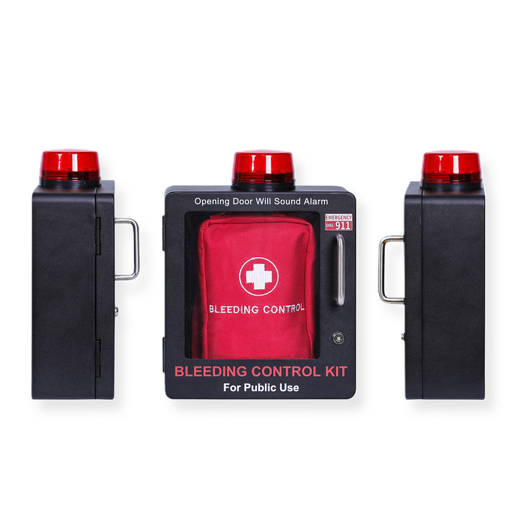 Bleeding Control Kit + Emergency Wall Cabinet - With Bleeding Kit / White-With Bleeding Kit / Black-Without Bleeding Kit / White-Without Bleeding Kit / Black -  18