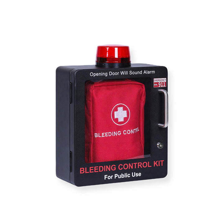 Bleeding Control Kit + Emergency Wall Cabinet - With Bleeding Kit / White-With Bleeding Kit / Black-Without Bleeding Kit / White-Without Bleeding Kit / Black -  16