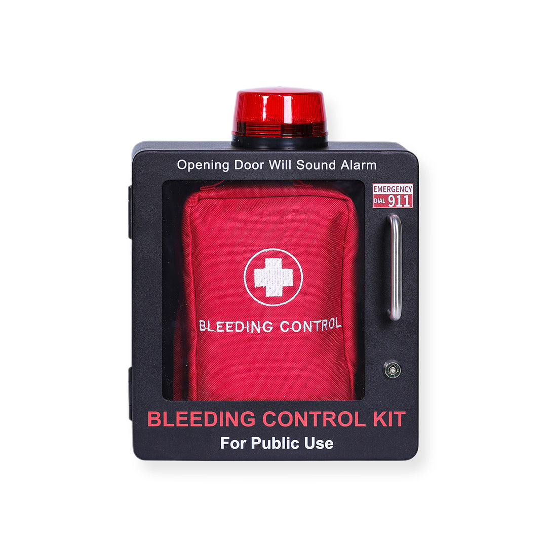 Bleeding Control Kit + Emergency Wall Cabinet - With Bleeding Kit / White-With Bleeding Kit / Black-Without Bleeding Kit / White-Without Bleeding Kit / Black -  15