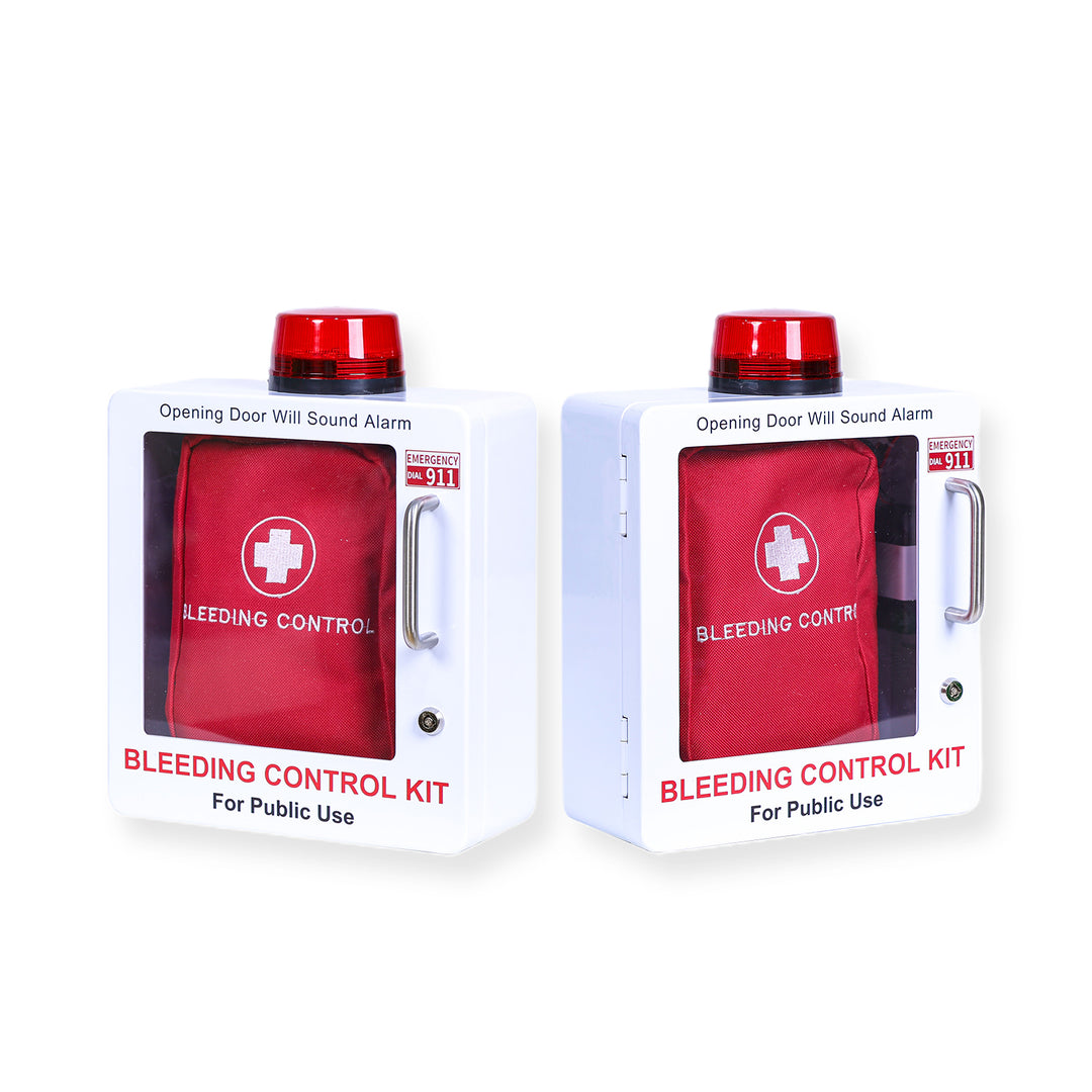 Bleeding Control Kit + Emergency Wall Cabinet - With Bleeding Kit / White-With Bleeding Kit / Black-Without Bleeding Kit / White-Without Bleeding Kit / Black -  11