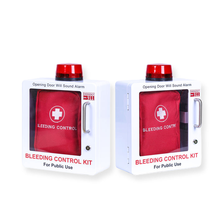 Bleeding Control Kit + Emergency Wall Cabinet - With Bleeding Kit / White-With Bleeding Kit / Black-Without Bleeding Kit / White-Without Bleeding Kit / Black -  11