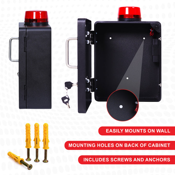 Bleeding Control Kit + Emergency Wall Cabinet - With Bleeding Kit / White-With Bleeding Kit / Black-Without Bleeding Kit / White-Without Bleeding Kit / Black -  20