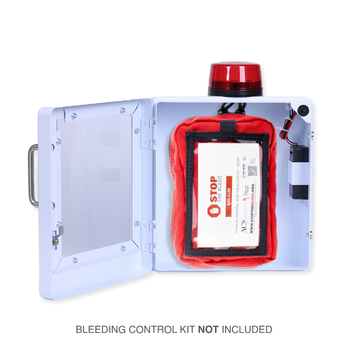 Bleeding Control Kit + Emergency Wall Cabinet - With Bleeding Kit / White-With Bleeding Kit / Black-Without Bleeding Kit / White-Without Bleeding Kit / Black -  29