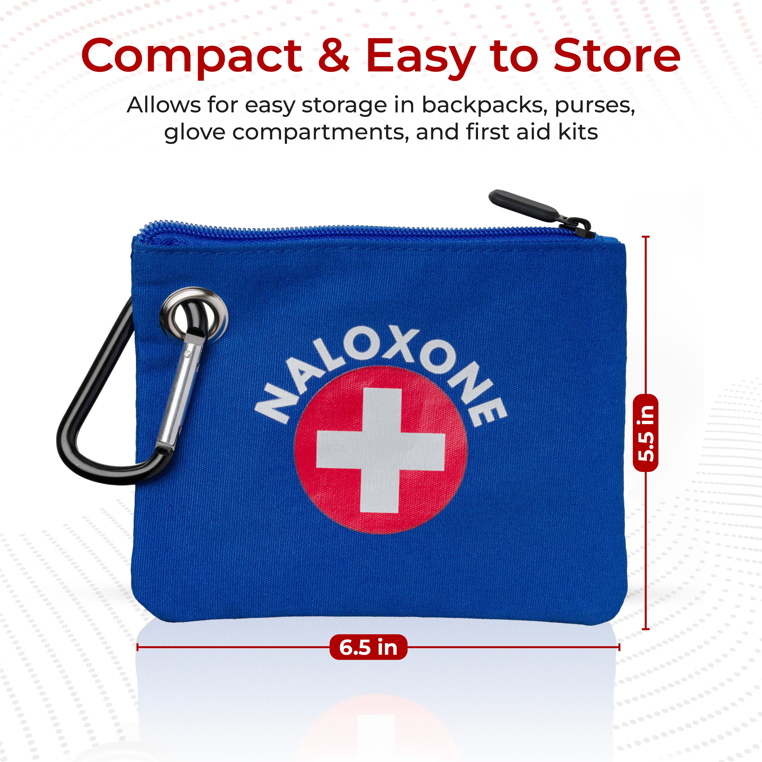 ▷ Naloxone Canvas Bag – Holds 2 Sprays, Portable & Visible