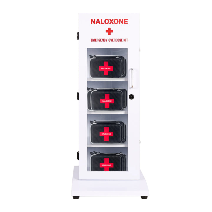 Naloxone Distribution Locker Box | 100% Waterproof for Outdoor Use | Alternative to a Naloxone Vending Machine ( Holds 80 Naloxone Boxes)