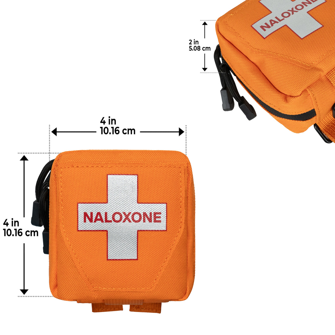 Naloxone Duty Belt Pouch + MOLLE Attachment Straps