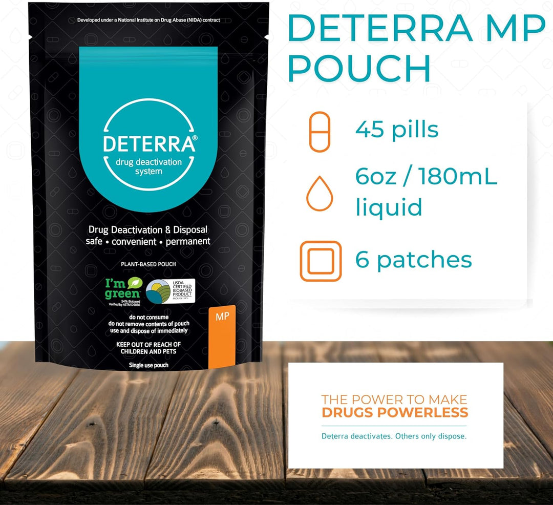 Drug Deactivation Disposal System - Deterra Safe Medication, Pill, and Liquid Destroyer - 3 Pack-25 Pack -  4