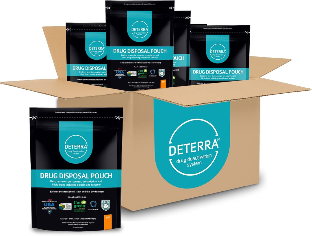 Drug Deactivation Disposal System - Deterra Safe Medication, Pill, and Liquid Destroyer - 3 Pack-25 Pack -  9
