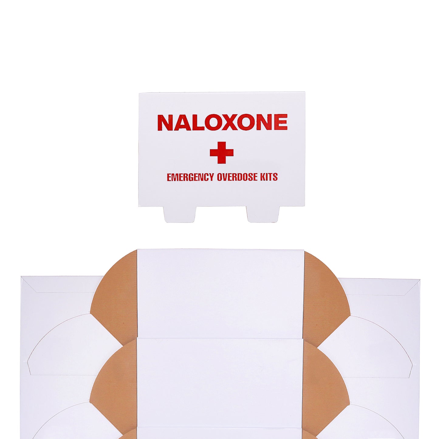 Naloxone Distribution Tabletop Stand ( Holds 24 Narcan Boxes)
